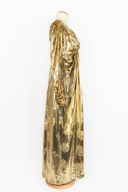 Robe dorée Nina Ricci Haute Couture 