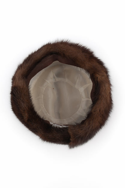 Chapeau toque en vison