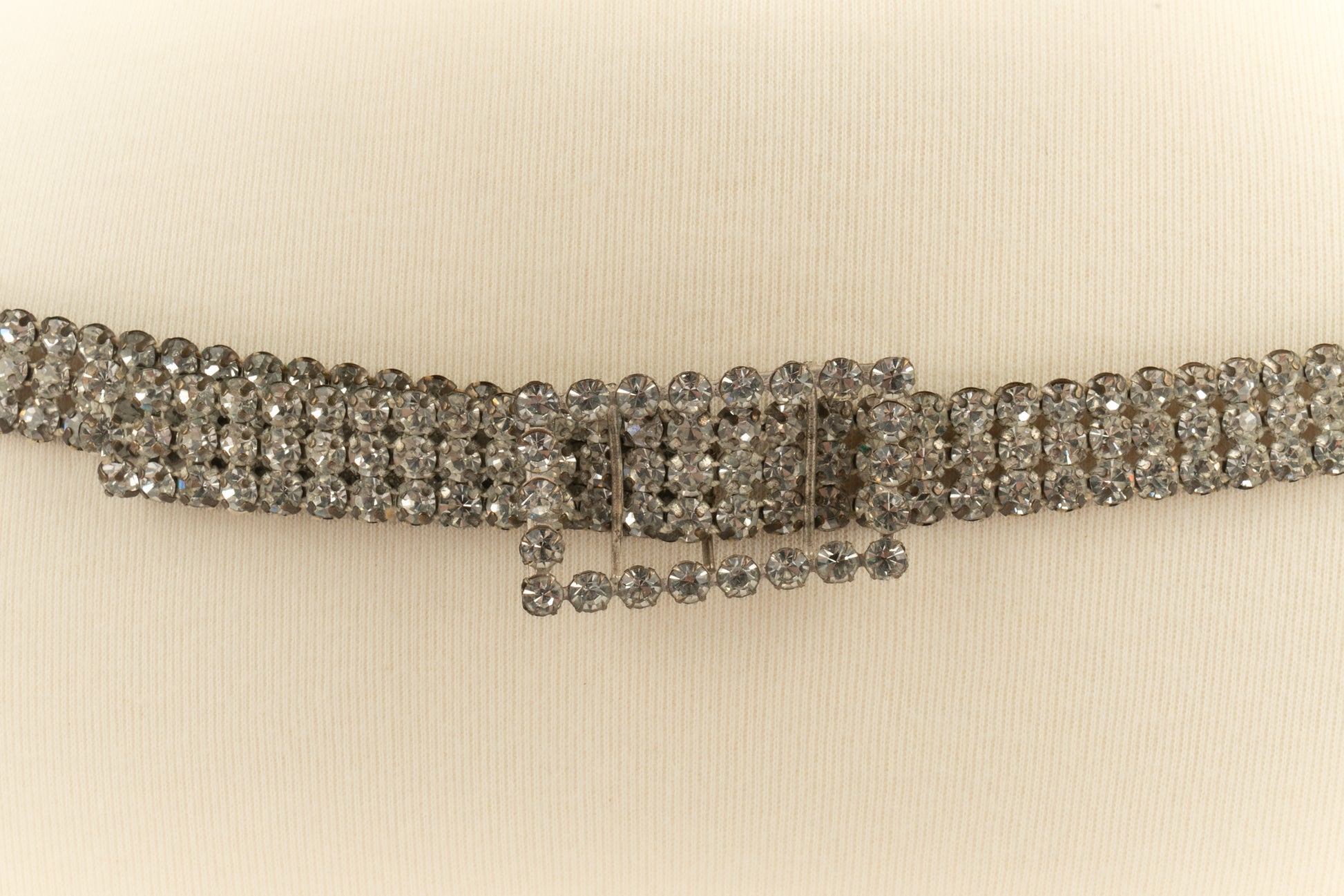 Ceinture strassée argentée