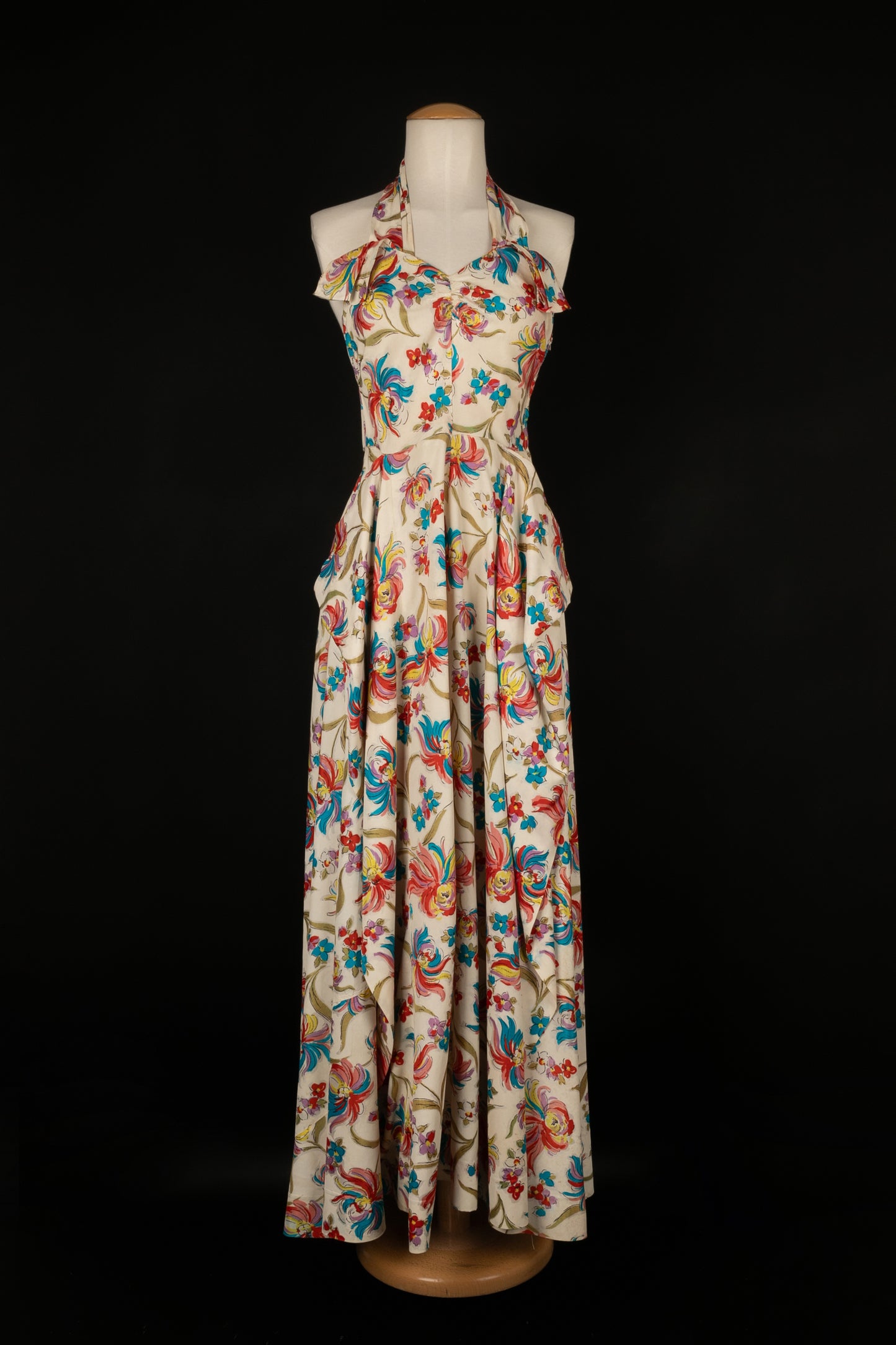 Robe fleurie 1940's