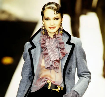 Chemisier et étole Christian Dior Hiver 1993