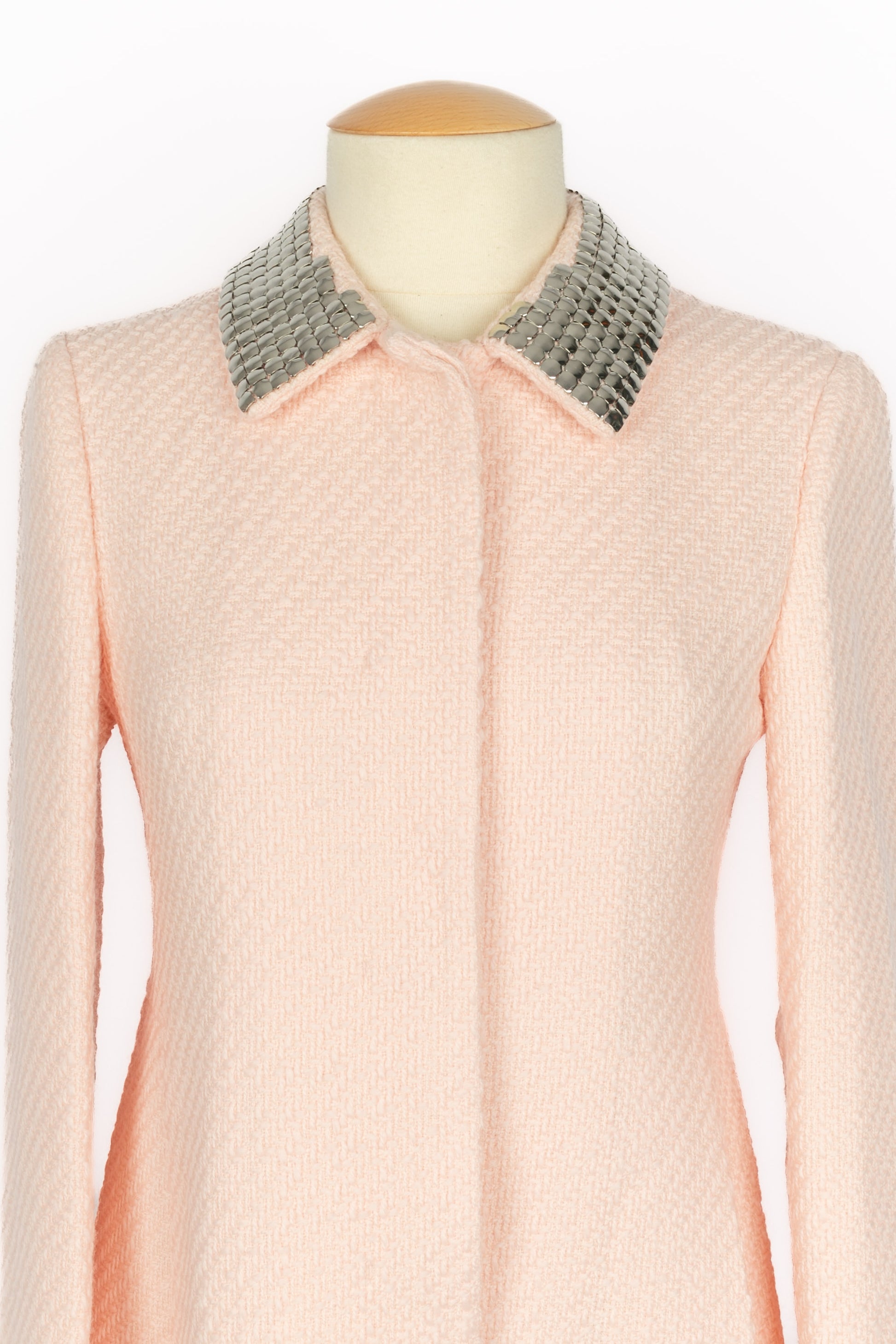 Manteau en laine rose Dior 