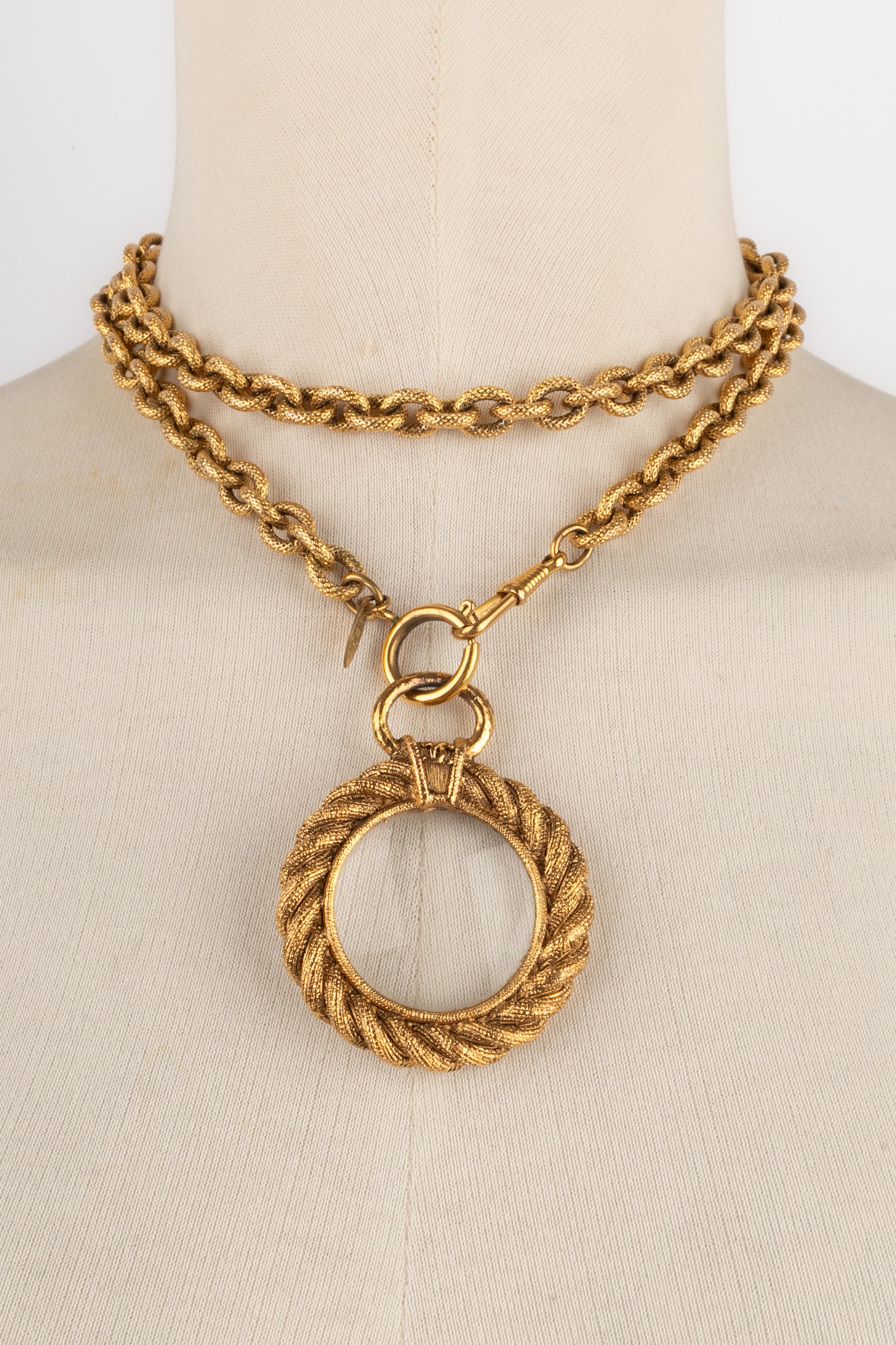 Collier loupe Chanel 1990's