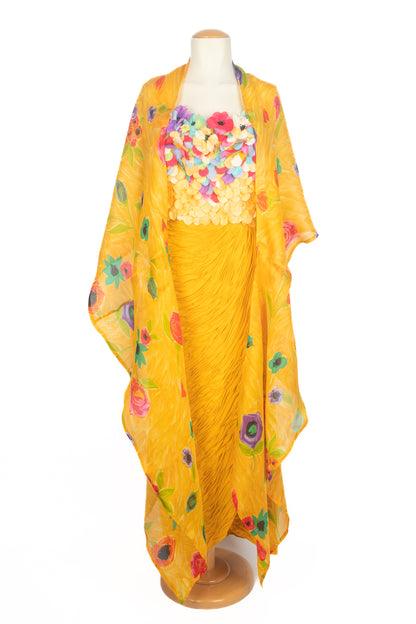 Robe fleuri Jean-Louis Scherrer Haute Couture