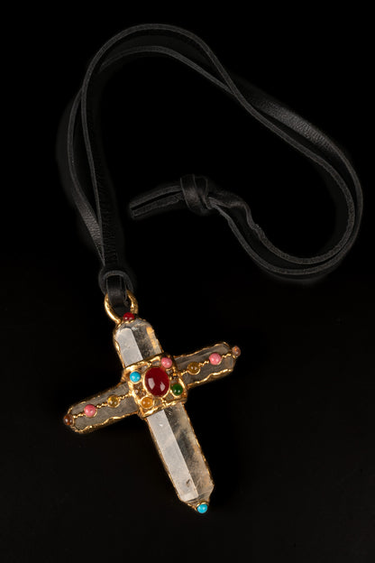 Collier croix Chanel 1993