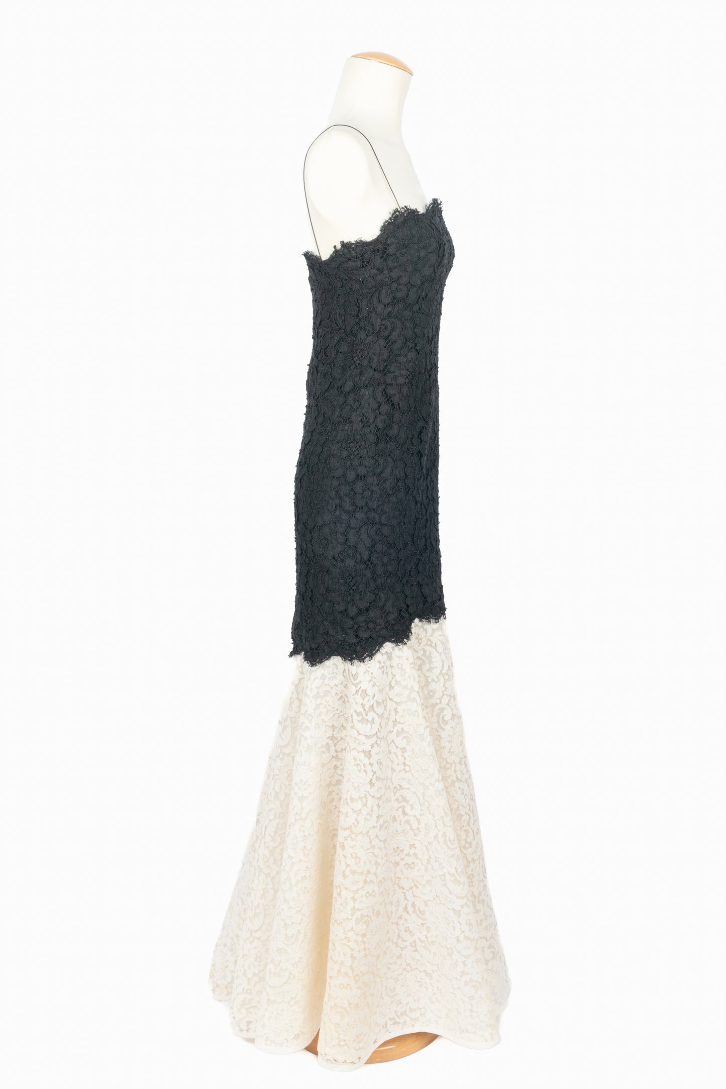 Robe en guipue Yves Saint Laurent Haute Couture 