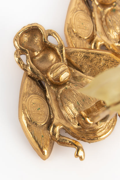 Boucles d'oreilles abeilles Dior