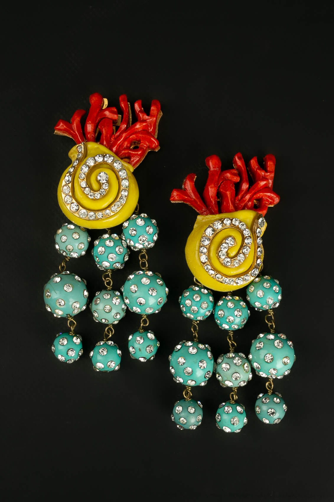 Boucles d'oreilles "Sous l'océan" Christian Lacroix