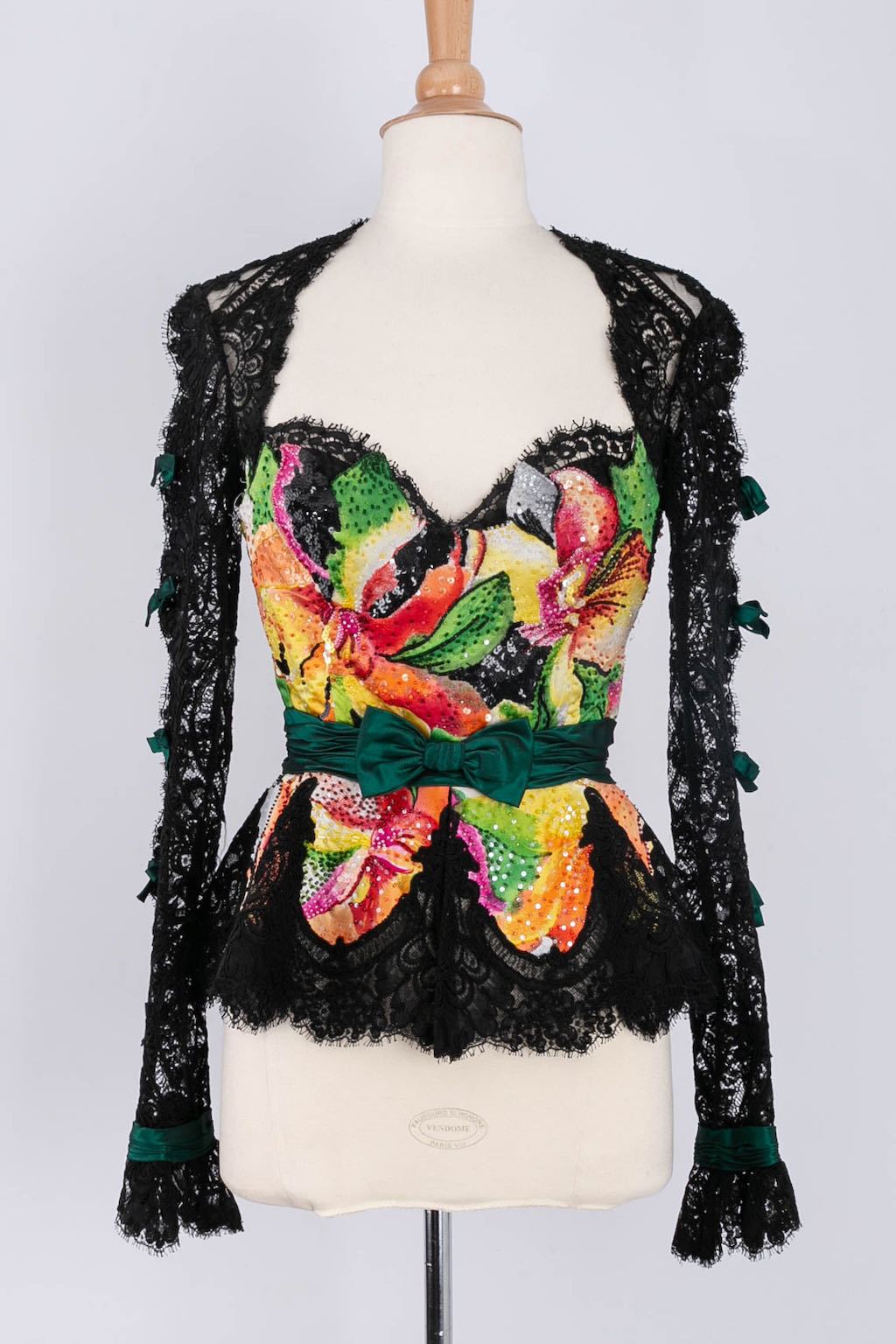 Ensemble en guipure Loris Azzaro 1996's