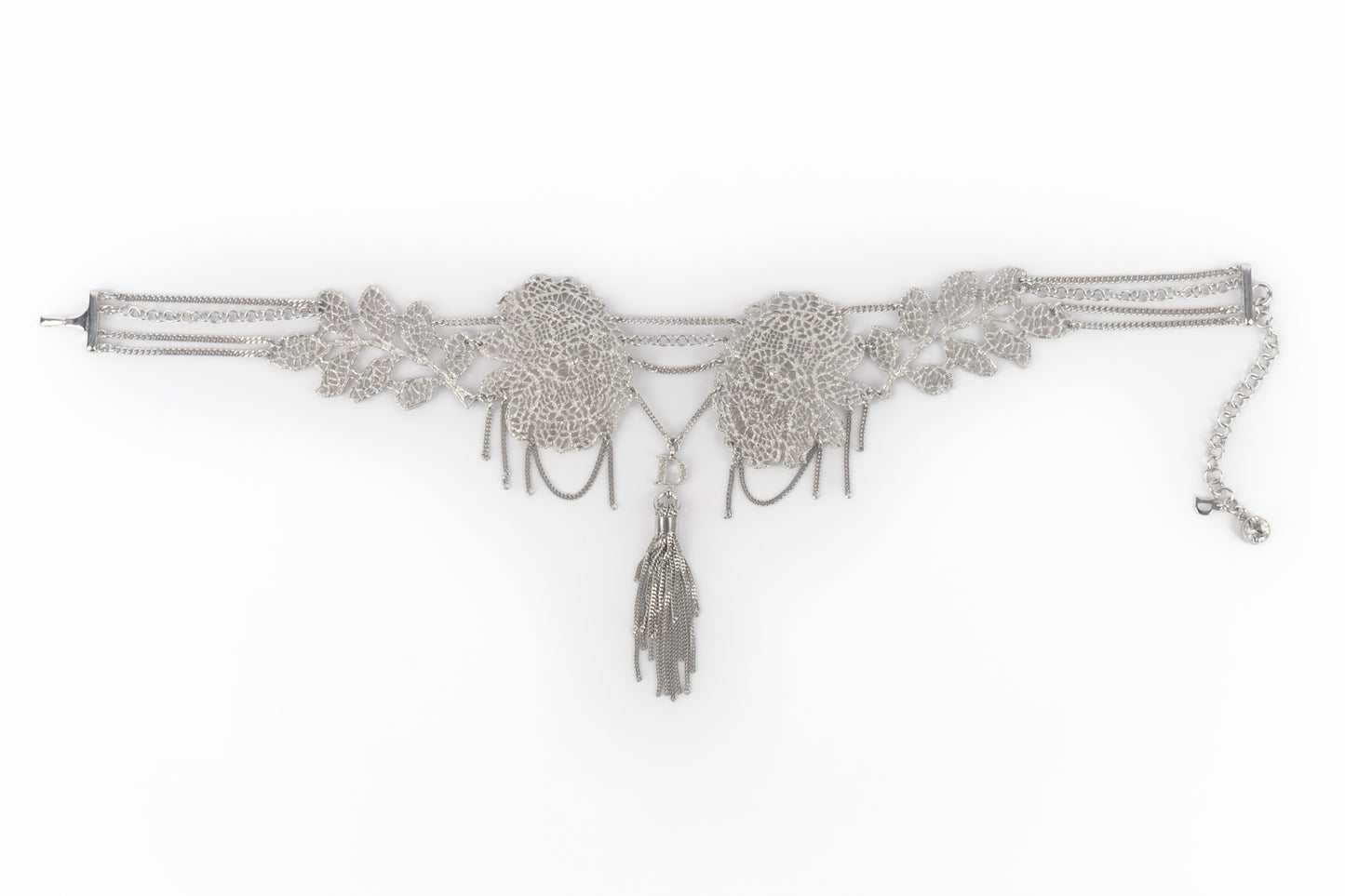 Collier argenté Dior