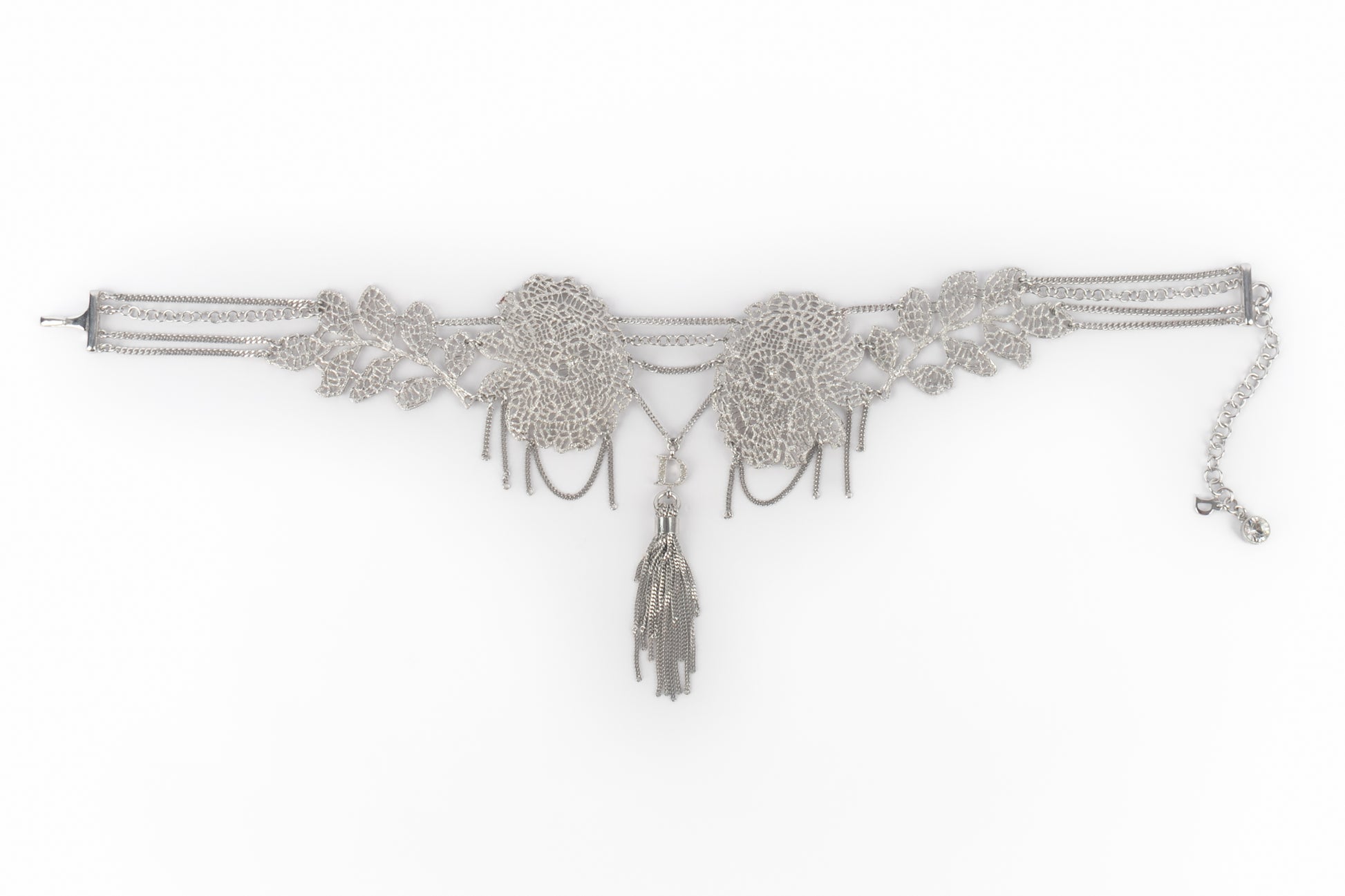 Collier argenté Dior