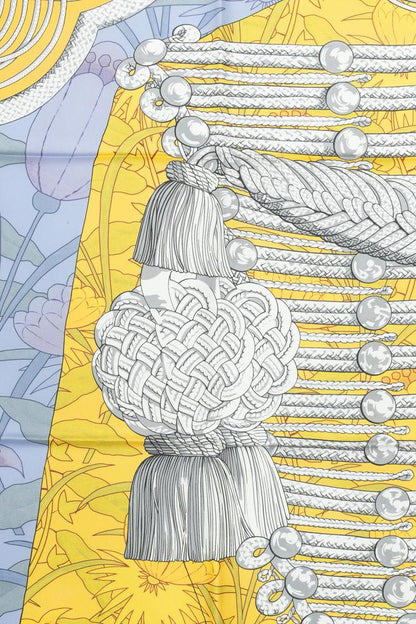 Foulard / Carré "Brandebourgs Fleuris" double face Hermès