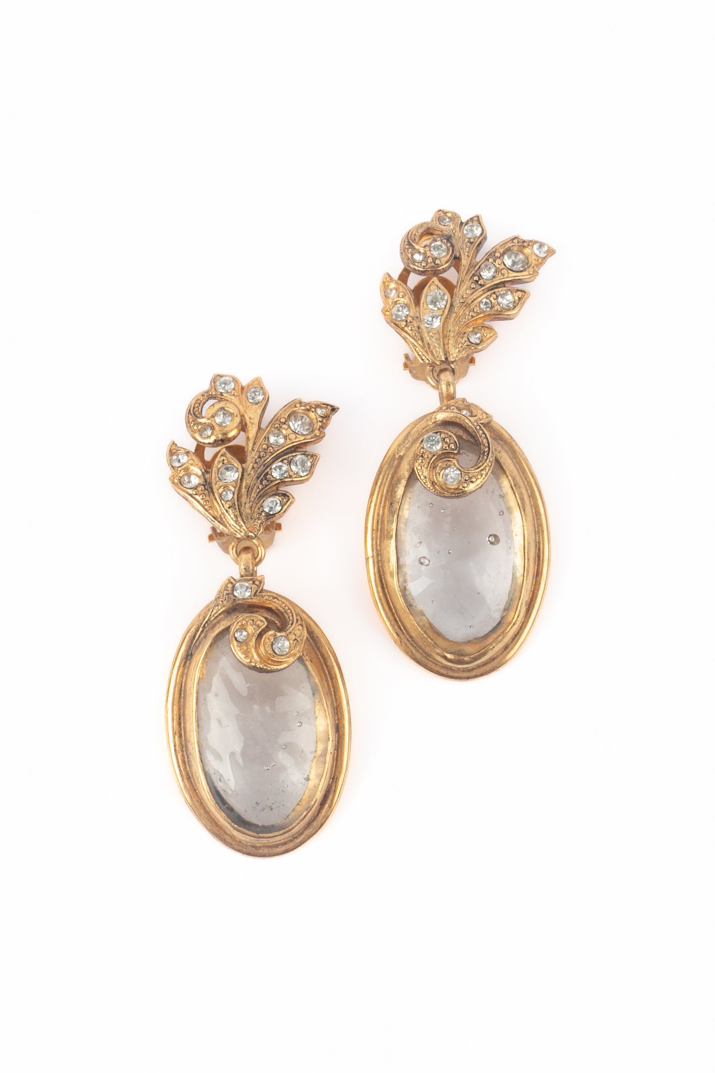 Boucles d'oreilles Gripoix 1980's