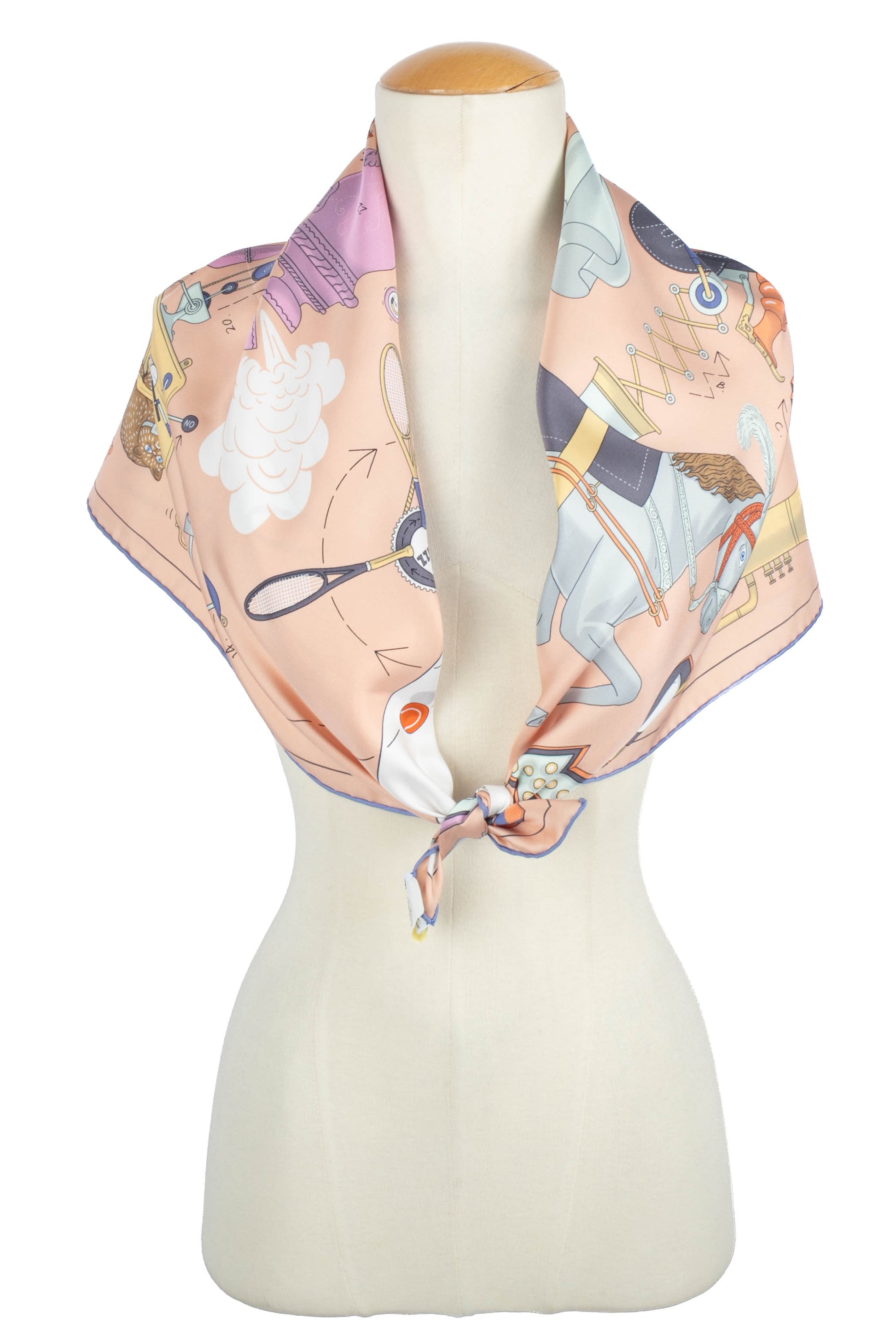 Carré / Foulard "Tea for two" Hermès