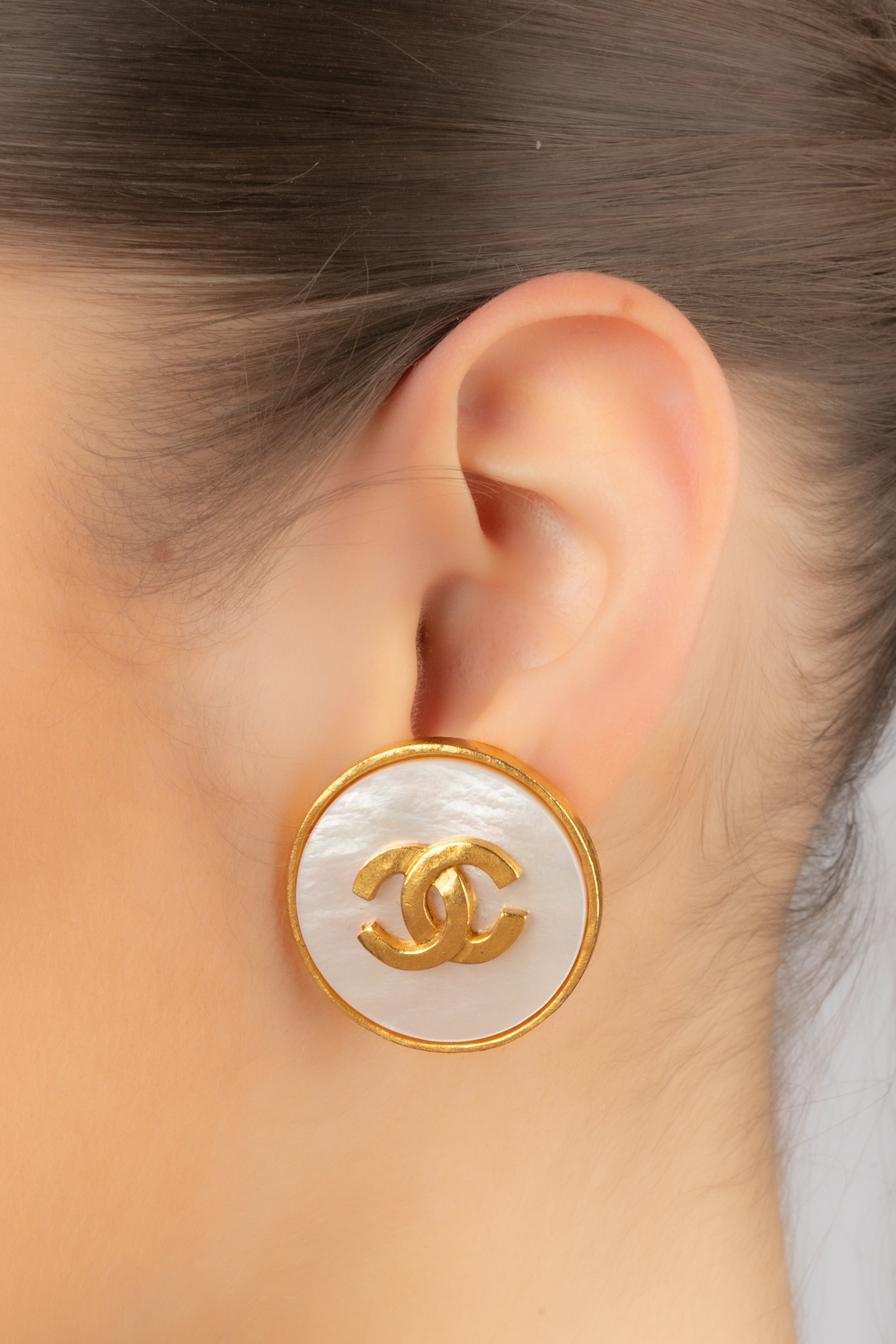 Boucles d'oreilles cc Chanel 1995