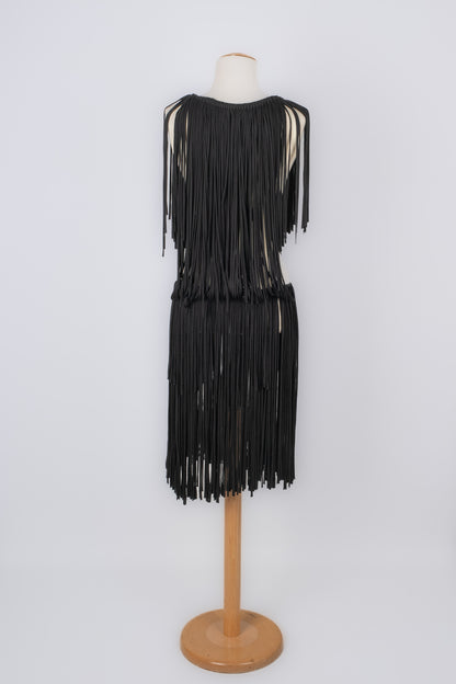 Robe à franges Lanvin 