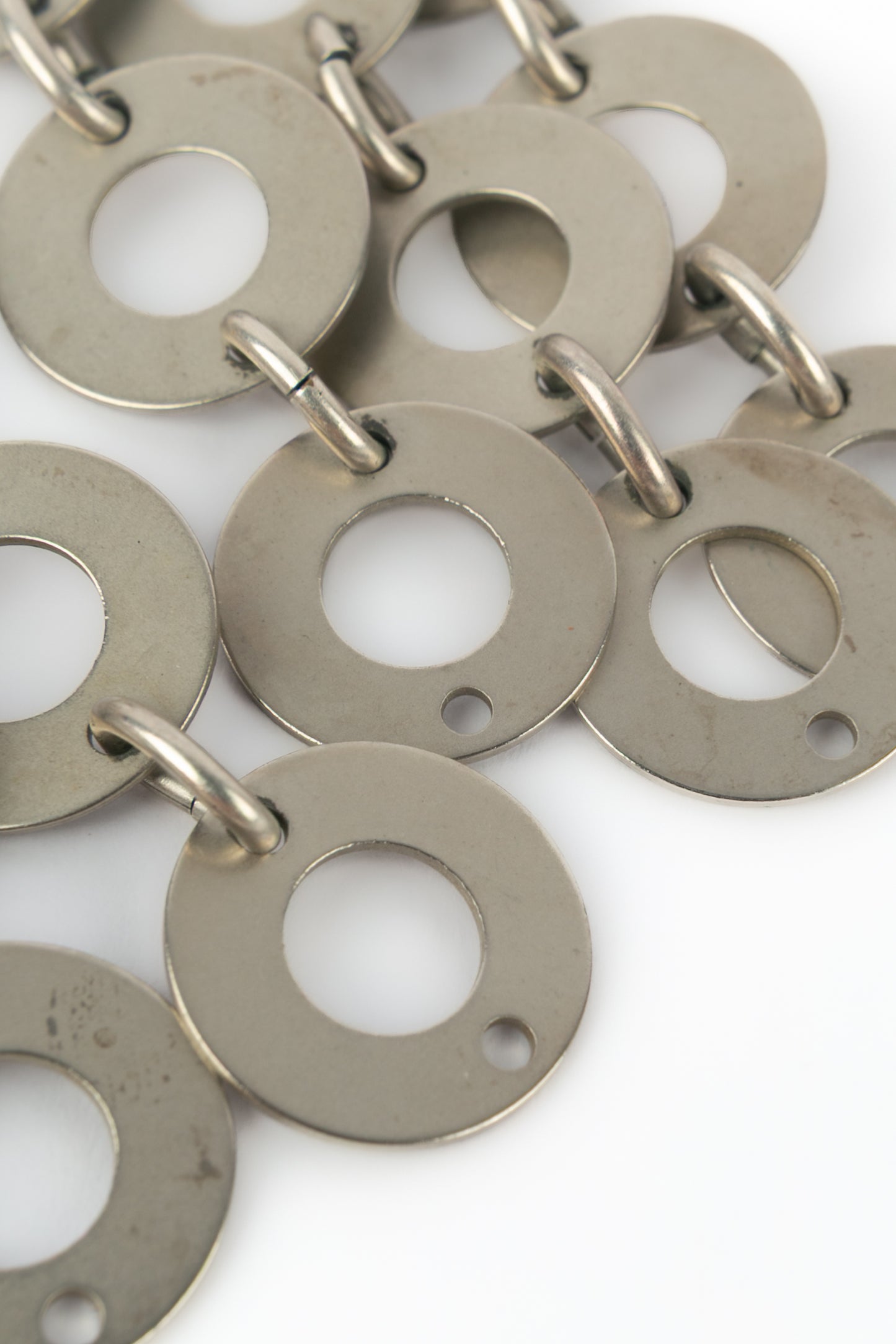 Boucles d'oreilles argentées Paco Rabanne