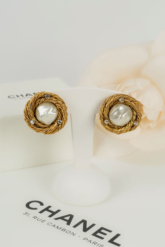 Boucles d'oreilles "nid" Chanel 1984