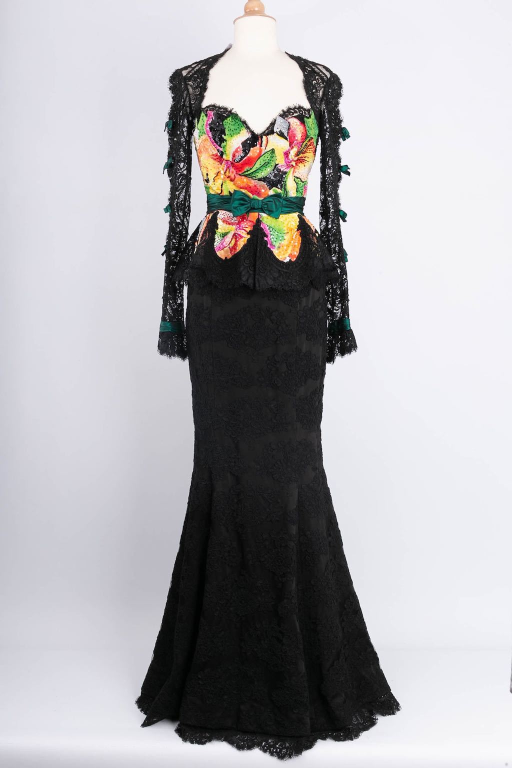 Ensemble en guipure Loris Azzaro 1996's