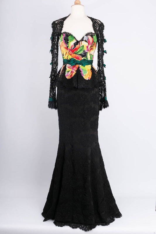 Ensemble en guipure Loris Azzaro 1996's