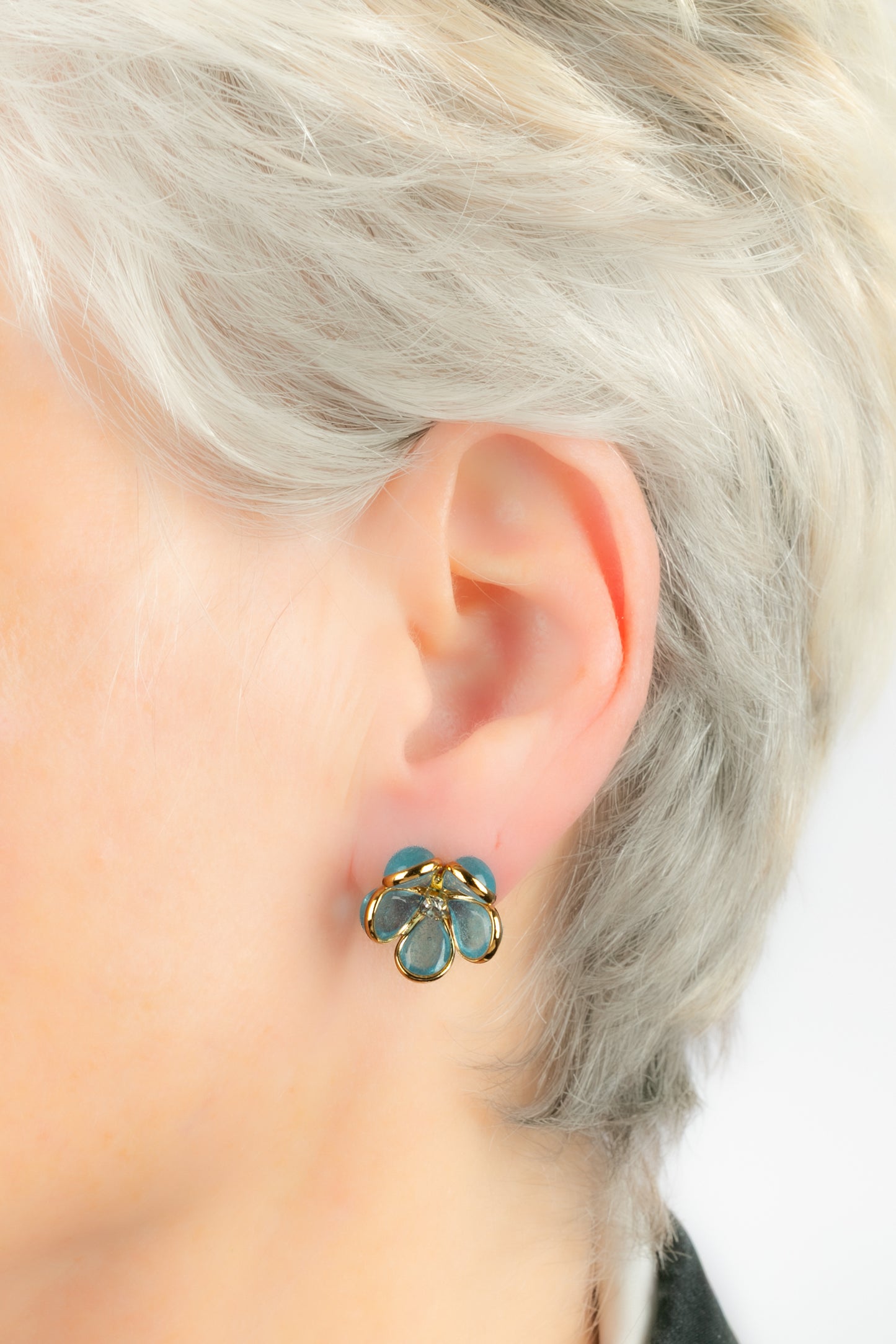 Boucles d'oreilles fleurs Augustine