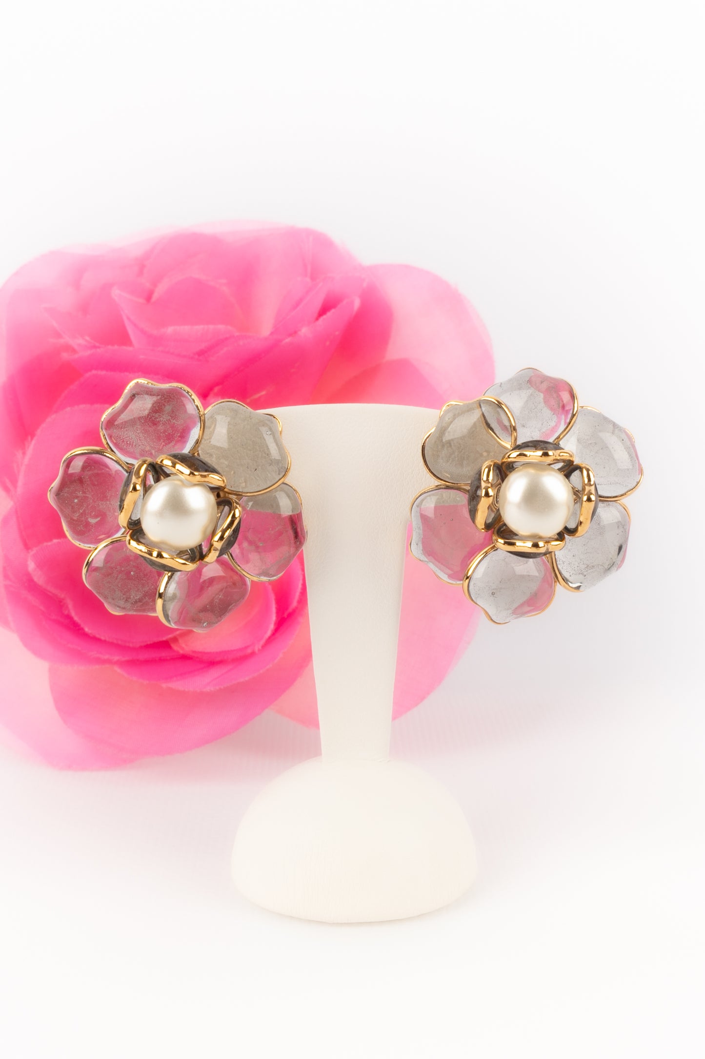 Boucles d'oreilles fleur Augustine