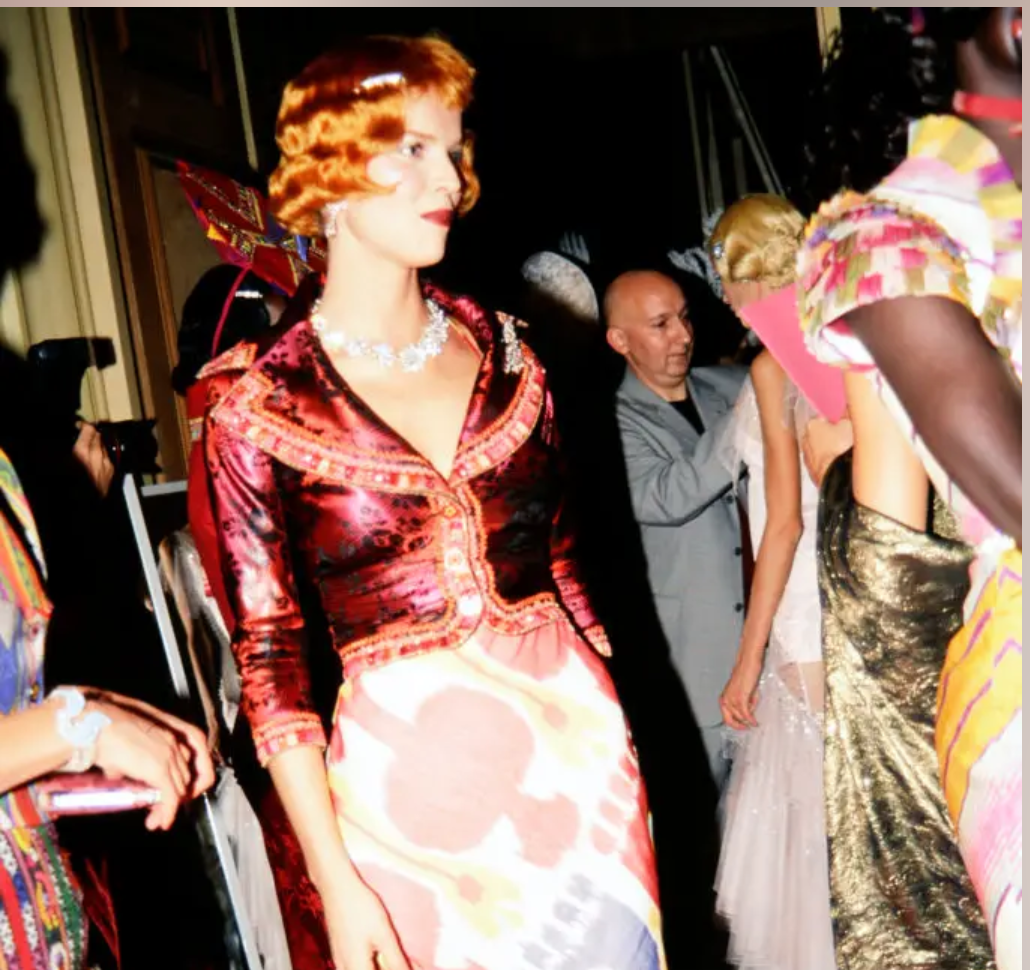 Veste en soie John Galliano Printemps 1998