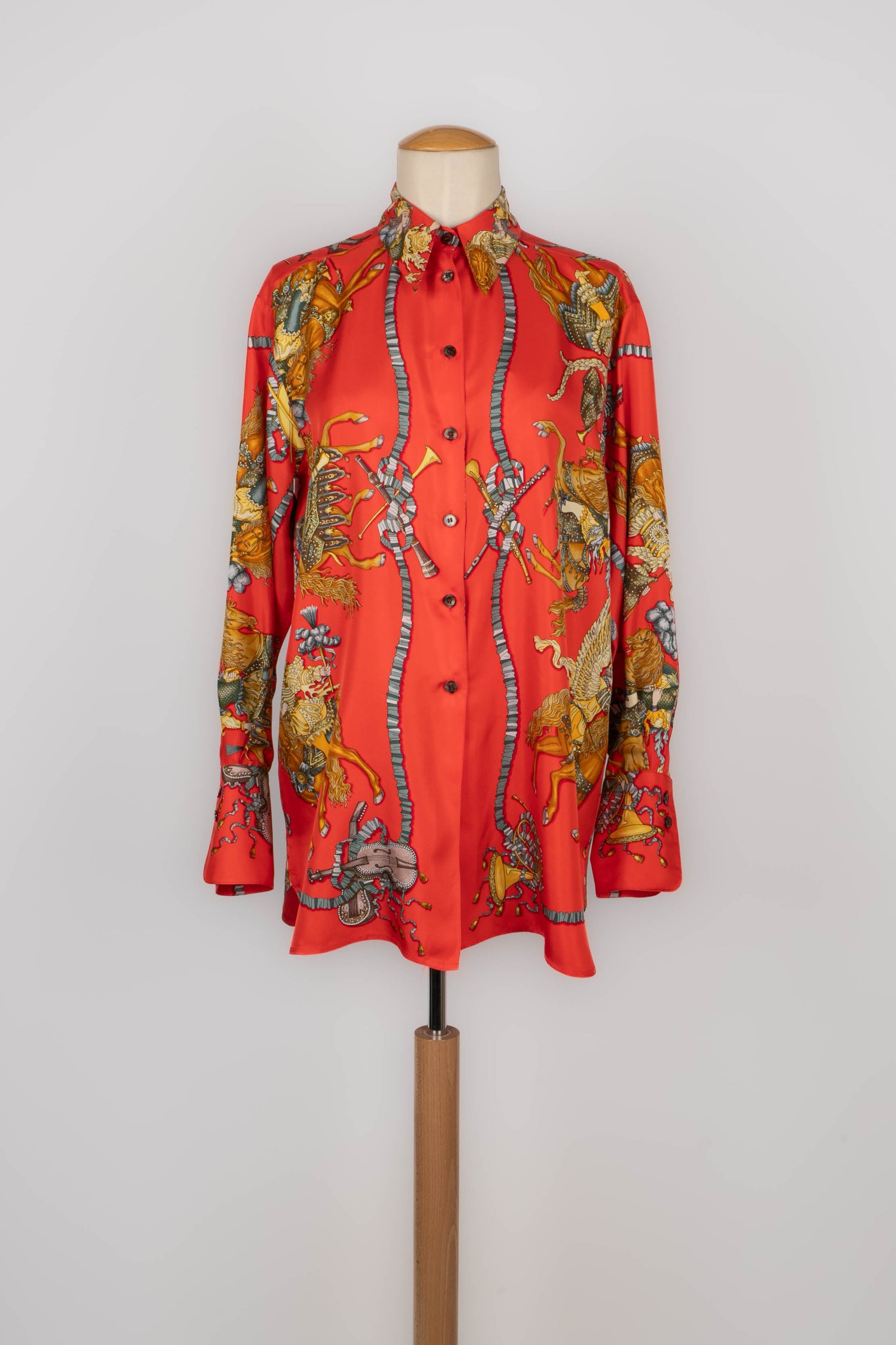 Chemise "Les fêtes du Roi Soleil" Hermès