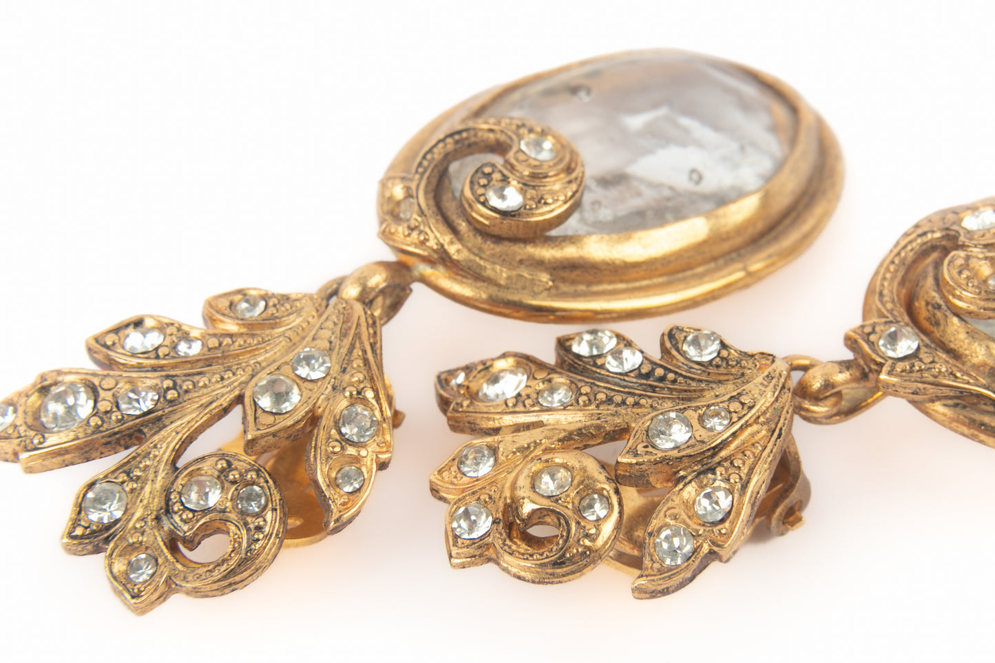 Boucles d'oreilles Gripoix 1980's