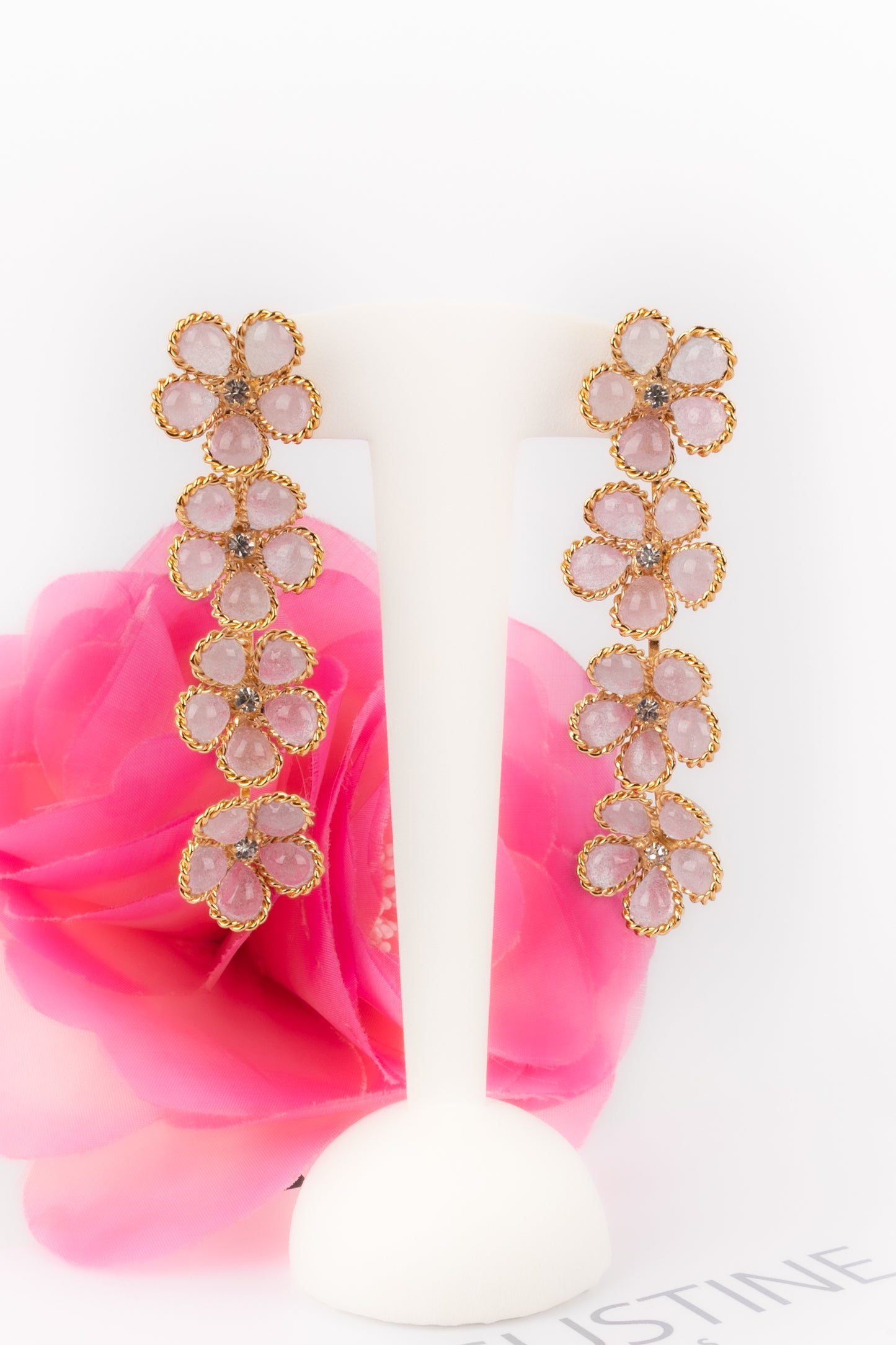 Boucles d'oreilles fleurs Augustine