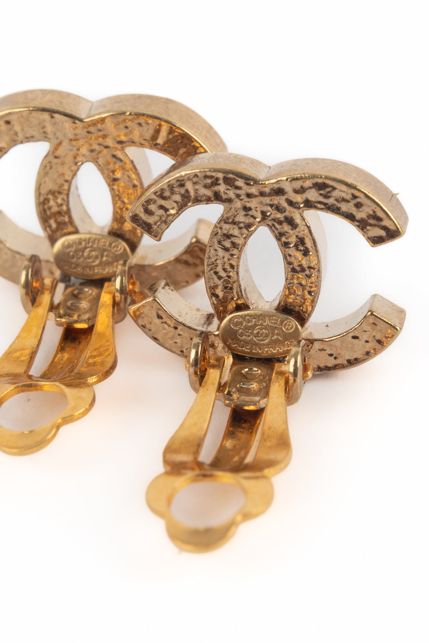 Boucles d'oreilles cc Chanel Hiver 2003