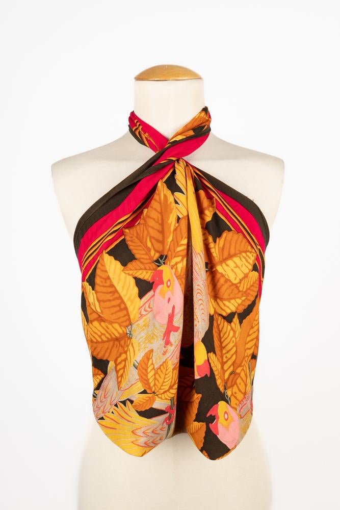 Foulard en cachemire "Les Perroquets" Hermès