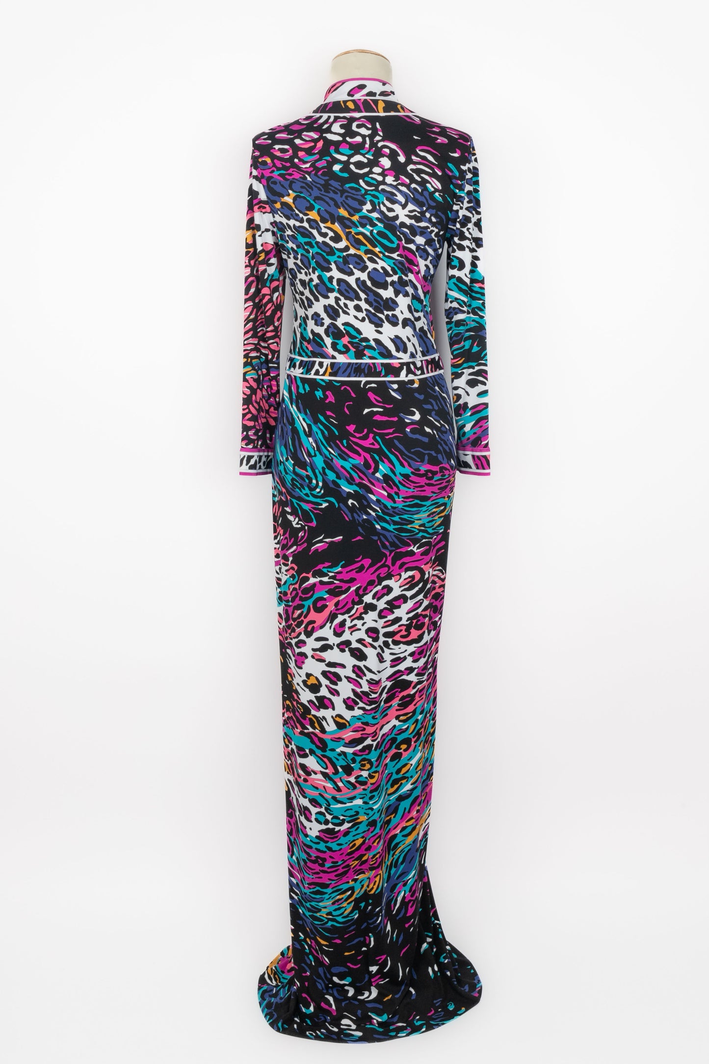 Longue robe panthère Léonard