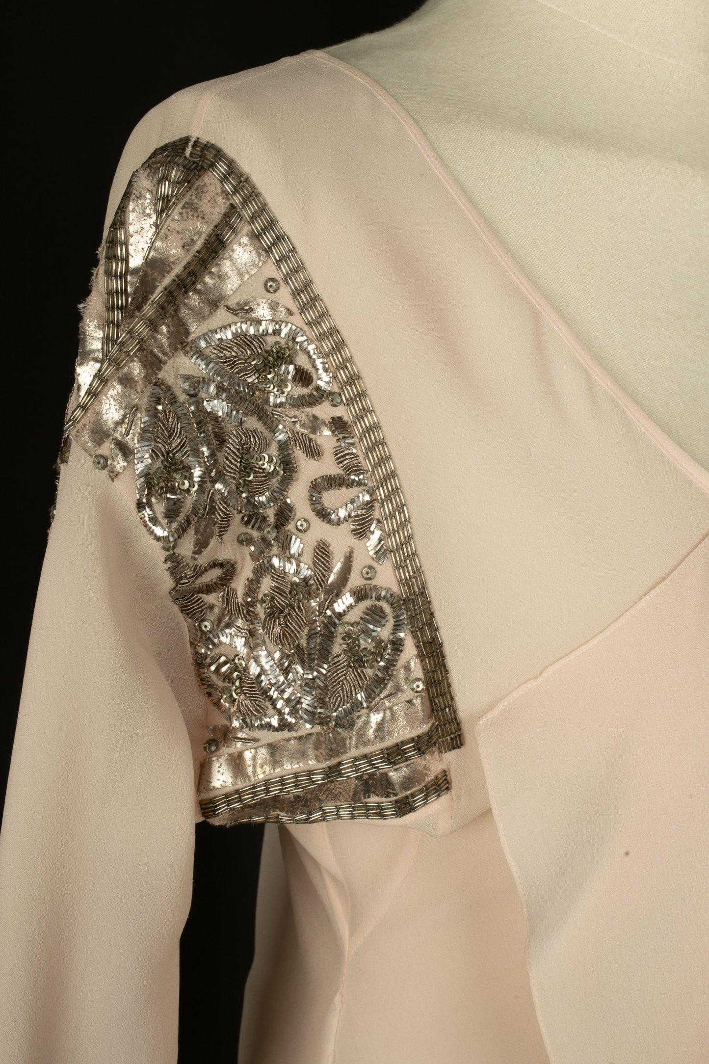 Haut en soie rose Galliano