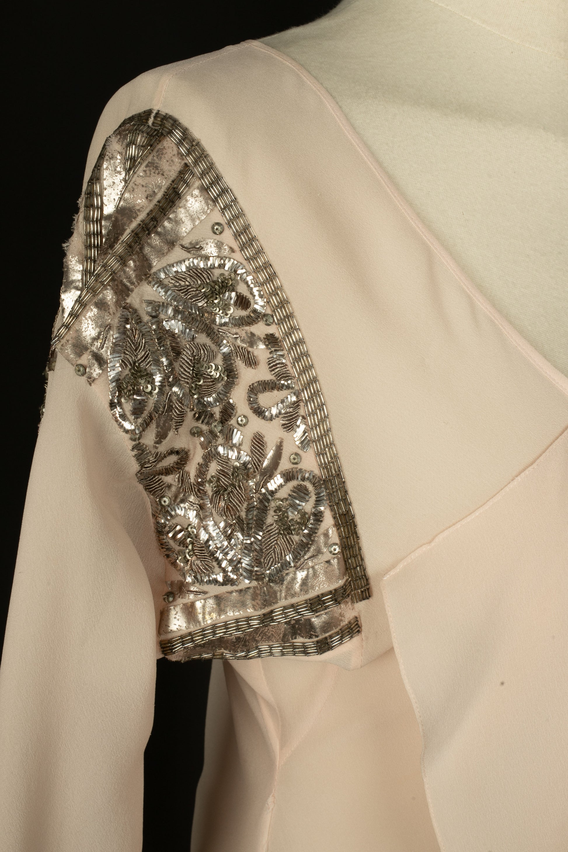 Haut en soie rose Galliano