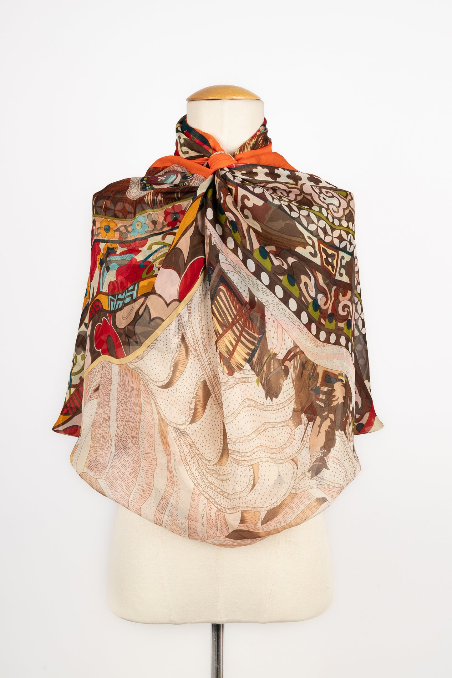 Foulard "La femme aux semelles de vent" Hermès