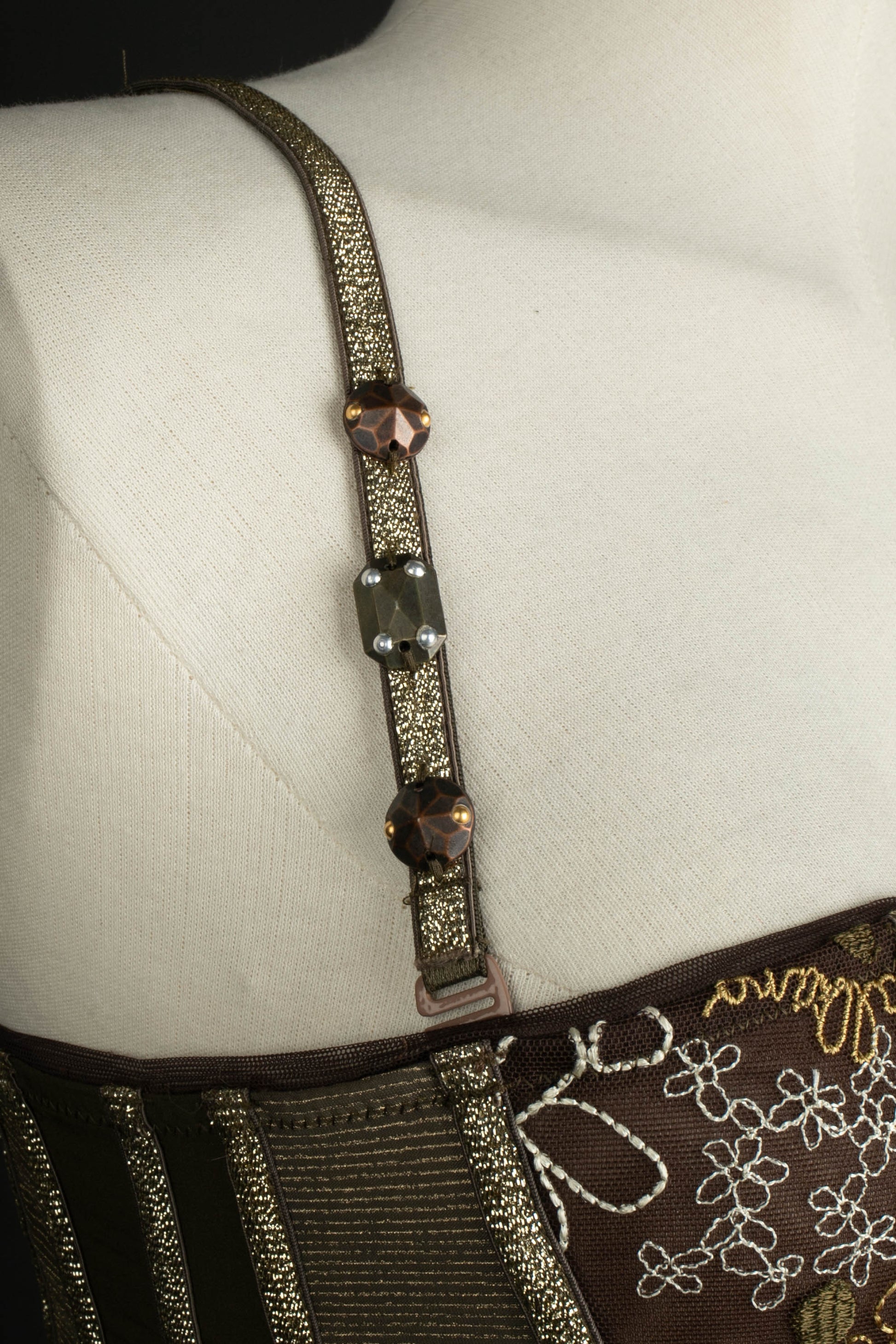 Haut bustier vert John Galliano 