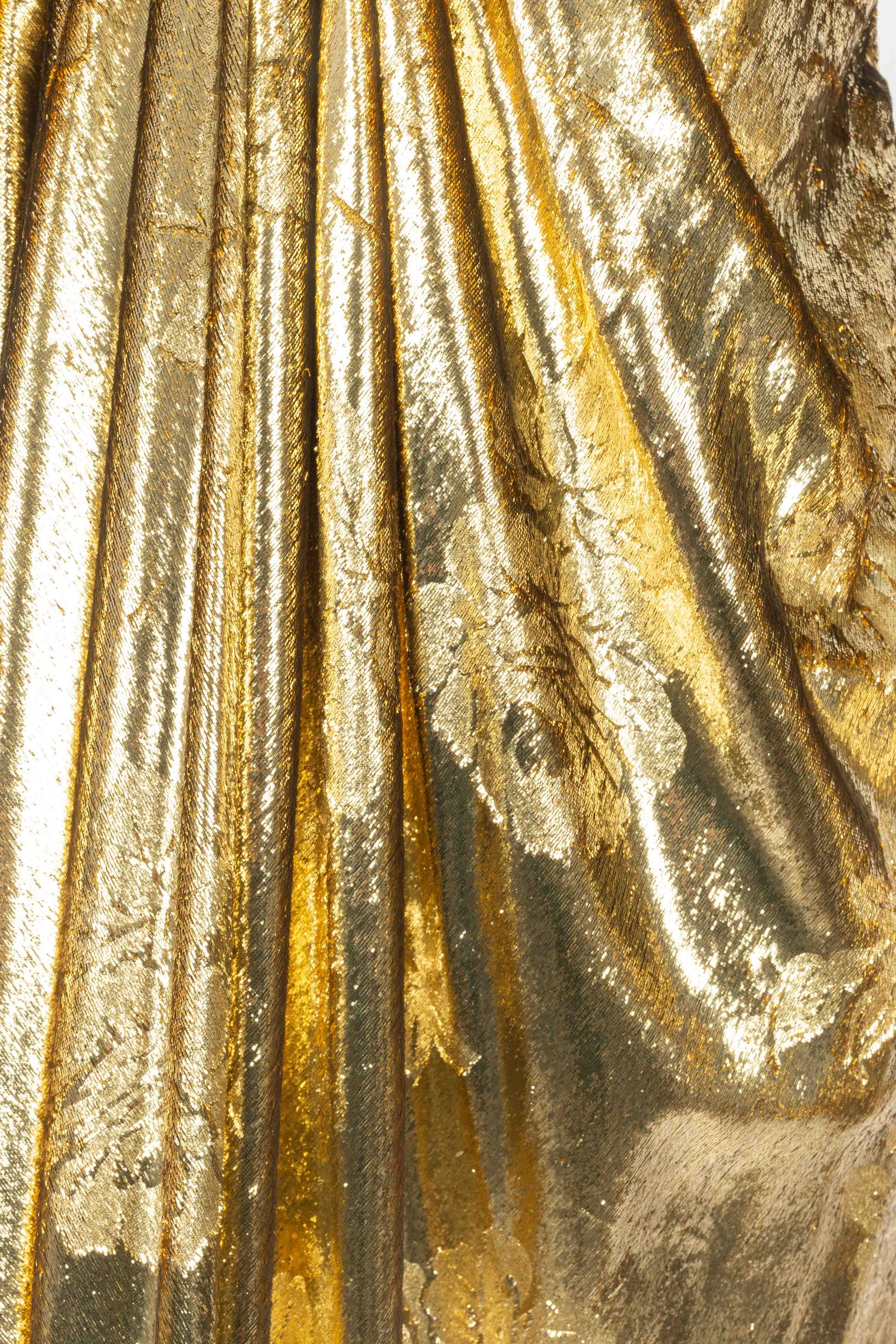 Robe dorée Nina Ricci Haute Couture 