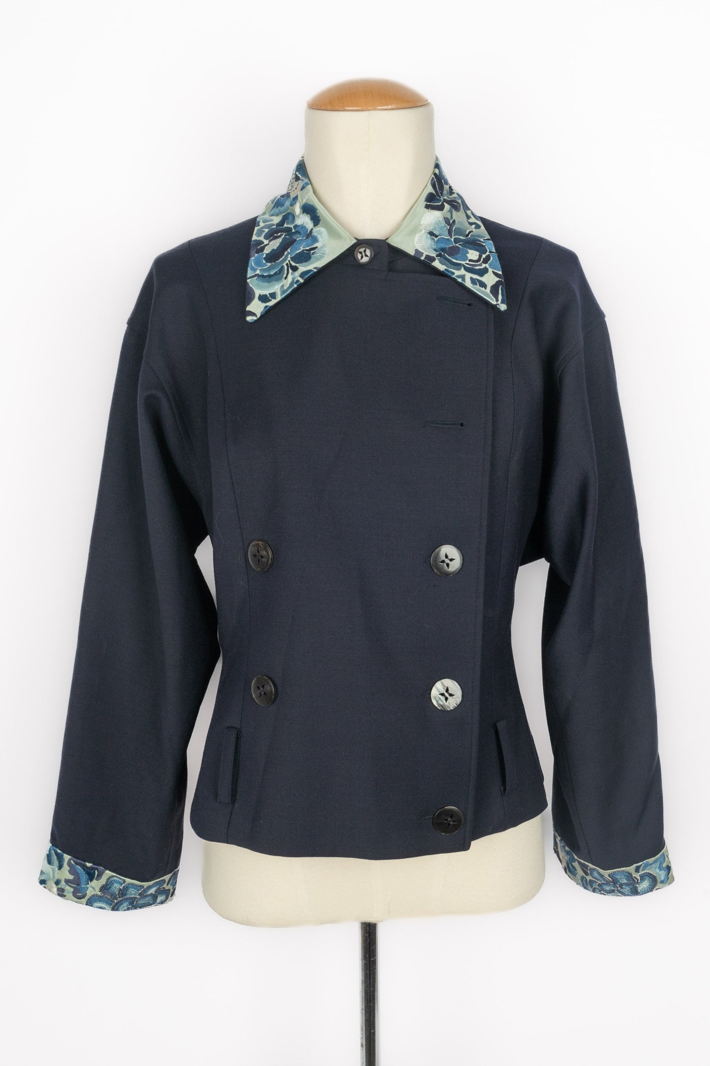 Veste bleue John Galliano Automne 2002
