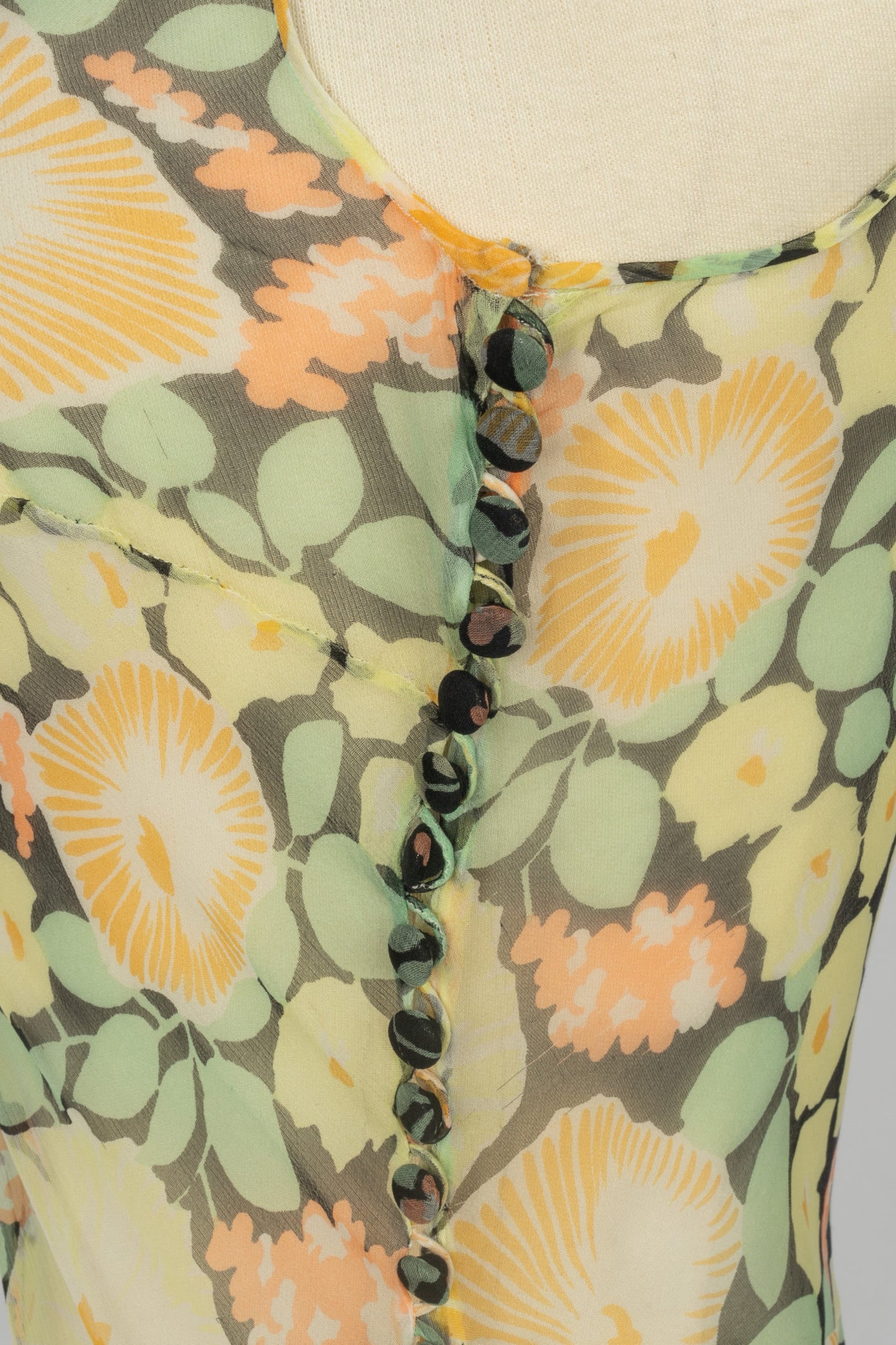 Robe en mousseline Galliano