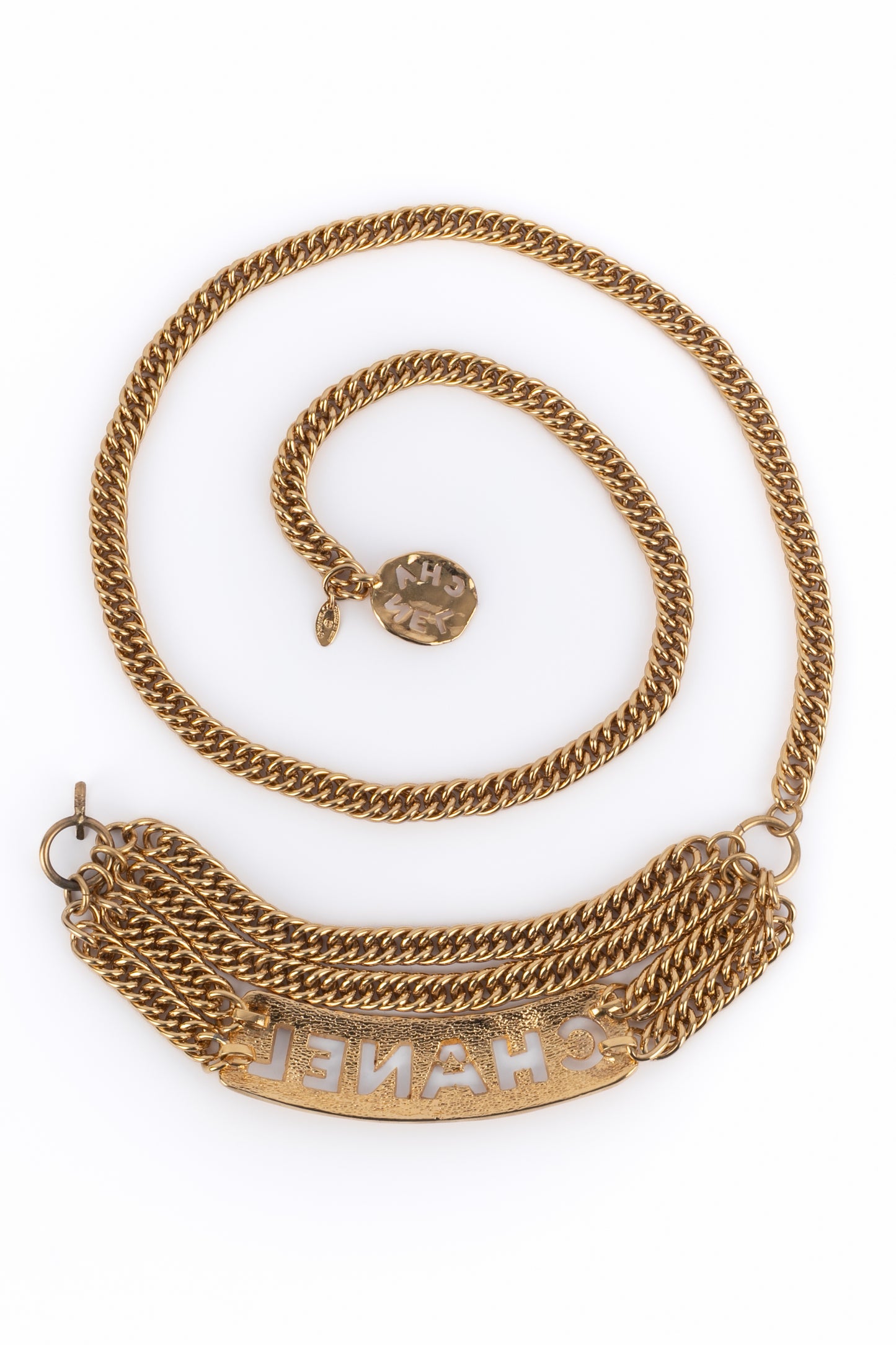 Ceinture dorée Chanel 1980's