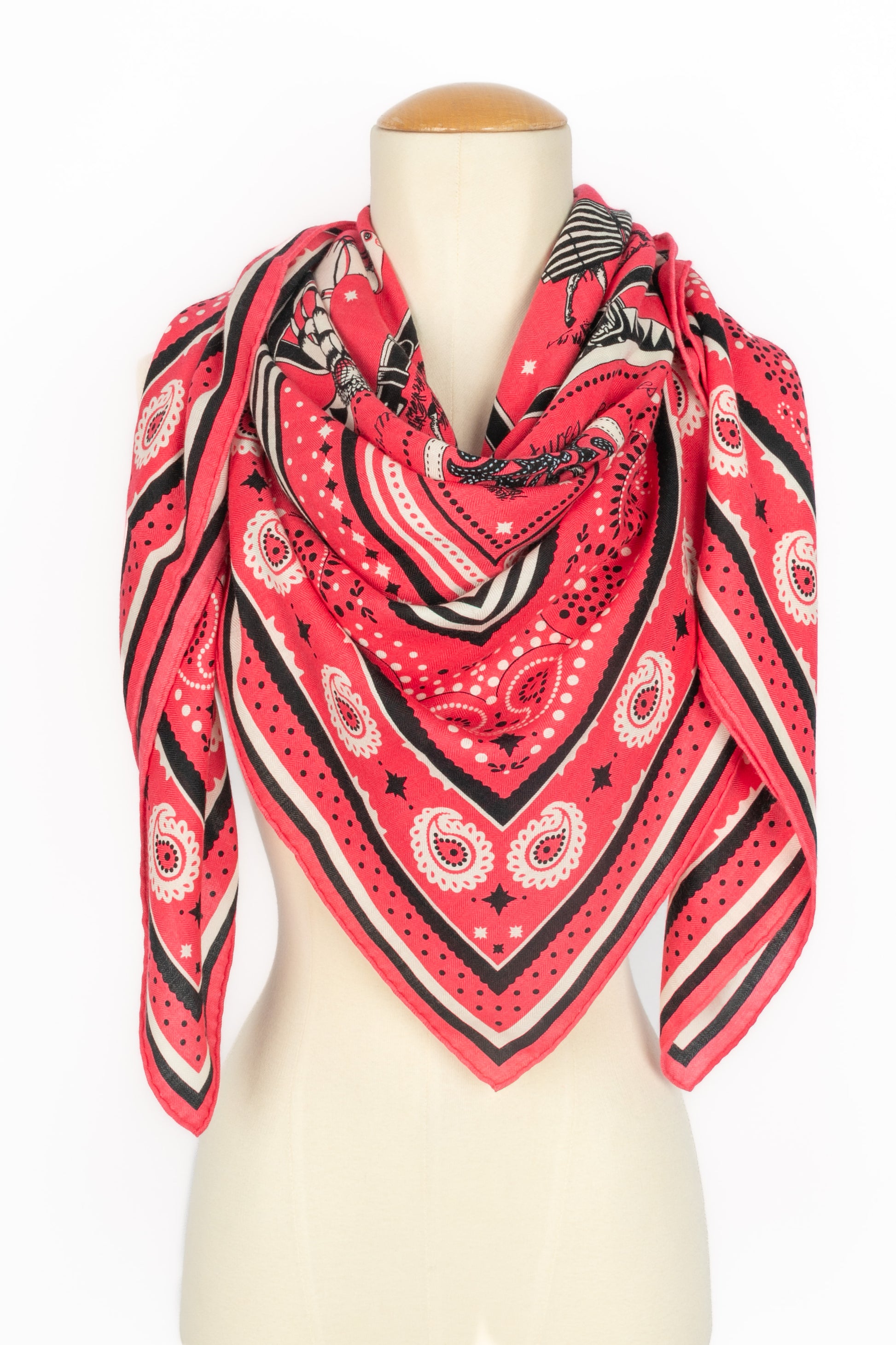 Foulard "Couvertures et tenues du jour" Hermès