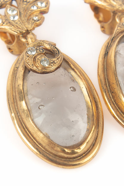 Boucles d'oreilles Gripoix 1980's