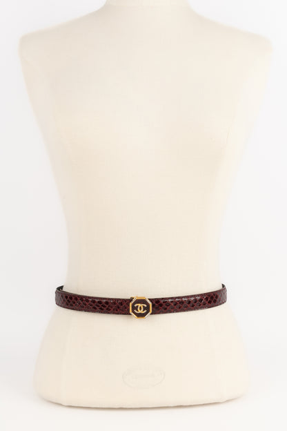 Ceinture en serpent Chanel