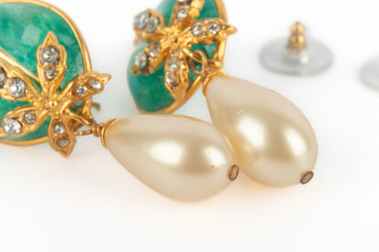 Boucles d'oreilles vertes Augustine