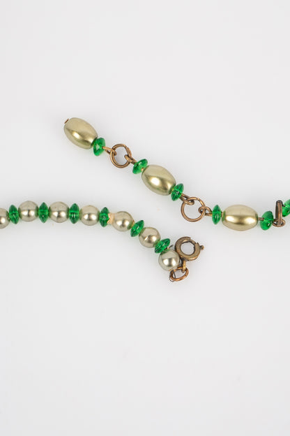 Collier vert vintage