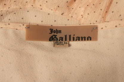 Jupe en mousseline rose Galliano