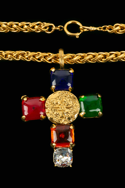 Collier croix Chanel 1993