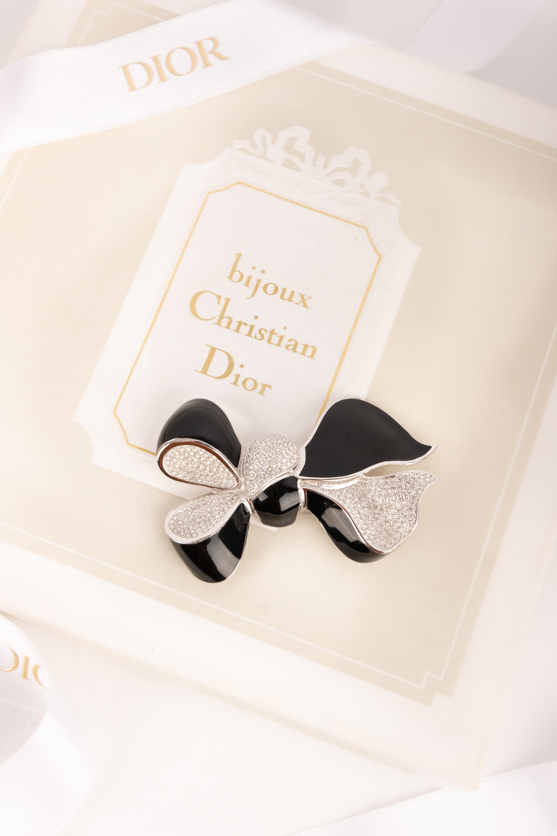 Christian Dior bow brooch