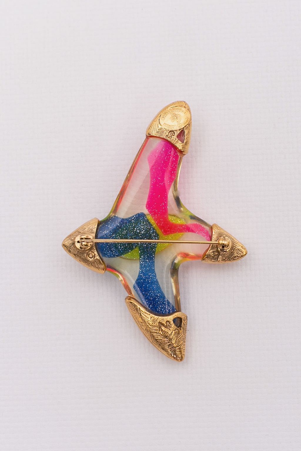 Broche multicolore Christian Lacroix